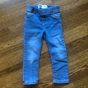 toddler girls pull on skinny jeggings light wash